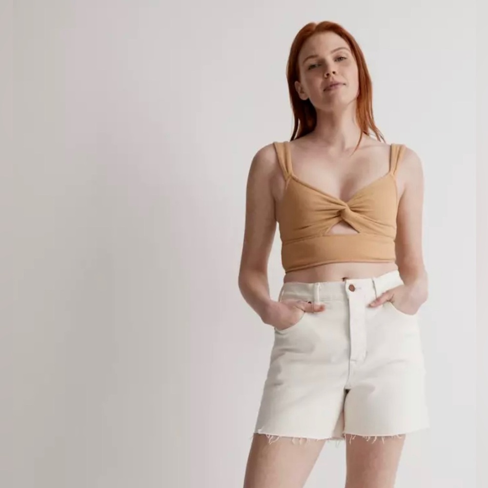 Madewell Women's Cream Jean Shorts